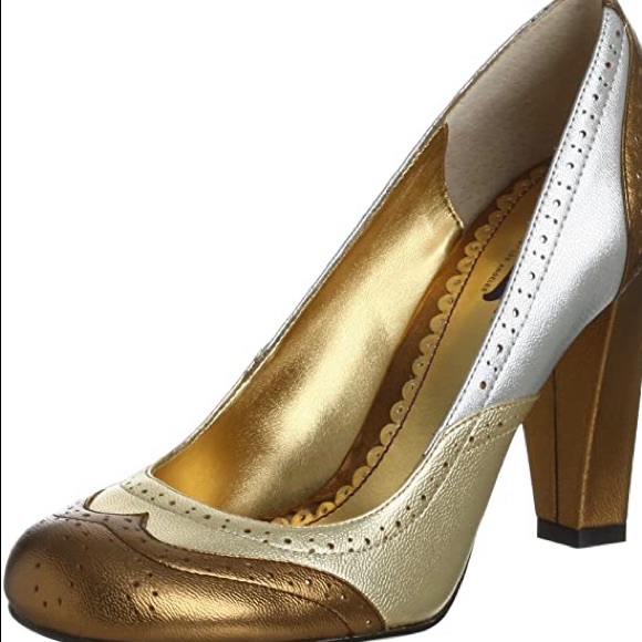 Hale Bob Shoes - Hale Bob metallic shoes